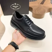 Cheap Prada Leather Shoes For Men #1373441 Replica Wholesale [$155.00 USD] [ITEM#1373441] on Replica Prada Leather Shoes