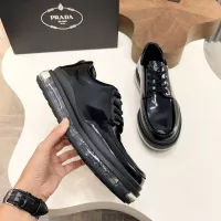 Cheap Prada Leather Shoes For Men #1373442 Replica Wholesale [$155.00 USD] [ITEM#1373442] on Replica Prada Leather Shoes