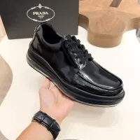 Cheap Prada Leather Shoes For Men #1373442 Replica Wholesale [$155.00 USD] [ITEM#1373442] on Replica Prada Leather Shoes