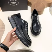 Cheap Prada Leather Shoes For Men #1373444 Replica Wholesale [$155.00 USD] [ITEM#1373444] on Replica Prada Leather Shoes