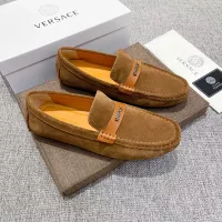 Cheap Versace Leather Shoes For Men #1373570 Replica Wholesale [$82.00 USD] [ITEM#1373570] on Replica Versace Leather Shoes