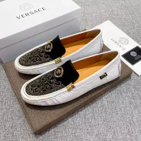 Cheap Versace Leather Shoes For Men #1373576 Replica Wholesale [$85.00 USD] [ITEM#1373576] on Replica Versace Leather Shoes