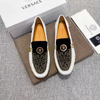 Cheap Versace Leather Shoes For Men #1373576 Replica Wholesale [$85.00 USD] [ITEM#1373576] on Replica Versace Leather Shoes