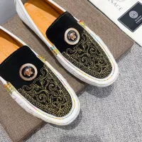 Cheap Versace Leather Shoes For Men #1373576 Replica Wholesale [$85.00 USD] [ITEM#1373576] on Replica Versace Leather Shoes