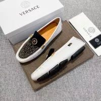 Cheap Versace Leather Shoes For Men #1373576 Replica Wholesale [$85.00 USD] [ITEM#1373576] on Replica Versace Leather Shoes