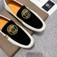 Cheap Versace Leather Shoes For Men #1373577 Replica Wholesale [$85.00 USD] [ITEM#1373577] on Replica Versace Leather Shoes