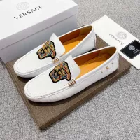 Cheap Versace Leather Shoes For Men #1373578 Replica Wholesale [$85.00 USD] [ITEM#1373578] on Replica Versace Leather Shoes