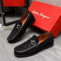 Cheap Salvatore Ferragamo Leather Shoes For Men #1373662 Replica Wholesale [$80.00 USD] [ITEM#1373662] on Replica Salvatore Ferragamo Leather Shoes