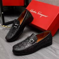 Cheap Salvatore Ferragamo Leather Shoes For Men #1373663 Replica Wholesale [$80.00 USD] [ITEM#1373663] on Replica Salvatore Ferragamo Leather Shoes