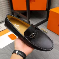 Cheap Hermes Leather Shoes For Men #1373670 Replica Wholesale [$82.00 USD] [ITEM#1373670] on Replica Hermes Leather Shoes