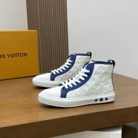 Cheap Louis Vuitton High Tops Shoes For Men #1373689 Replica Wholesale [$140.00 USD] [ITEM#1373689] on Replica Louis Vuitton High Tops Shoes