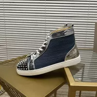 Cheap Christian Louboutin High Top Shoes For Women #1373703 Replica Wholesale [$98.00 USD] [ITEM#1373703] on Replica Christian Louboutin High Top Shoes
