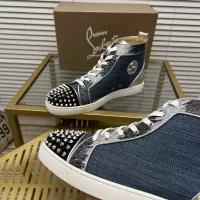 Cheap Christian Louboutin High Top Shoes For Women #1373703 Replica Wholesale [$98.00 USD] [ITEM#1373703] on Replica Christian Louboutin High Top Shoes