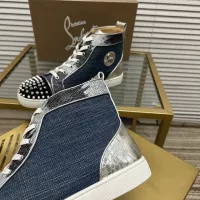 Cheap Christian Louboutin High Top Shoes For Women #1373703 Replica Wholesale [$98.00 USD] [ITEM#1373703] on Replica Christian Louboutin High Top Shoes