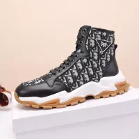 Cheap Christian Dior High Top Shoes For Men #1373743 Replica Wholesale [$82.00 USD] [ITEM#1373743] on Replica Christian Dior High Top Shoes