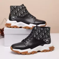 Cheap Christian Dior High Top Shoes For Men #1373745 Replica Wholesale [$85.00 USD] [ITEM#1373745] on Replica Christian Dior High Top Shoes
