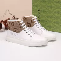 Cheap Gucci High Tops Shoes For Men #1373759 Replica Wholesale [$80.00 USD] [ITEM#1373759] on Replica Gucci High Tops Shoes