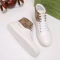 Cheap Gucci High Tops Shoes For Men #1373759 Replica Wholesale [$80.00 USD] [ITEM#1373759] on Replica Gucci High Tops Shoes