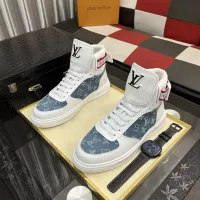 Cheap Louis Vuitton High Tops Shoes For Men #1374009 Replica Wholesale [$82.00 USD] [ITEM#1374009] on Replica Louis Vuitton High Tops Shoes