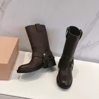 Cheap MIU MIU Boots For Women #1374067 Replica Wholesale [$145.00 USD] [ITEM#1374067] on Replica MIU MIU Boots