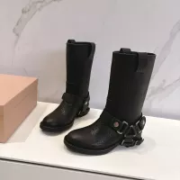 Cheap MIU MIU Boots For Women #1374068 Replica Wholesale [$145.00 USD] [ITEM#1374068] on Replica MIU MIU Boots