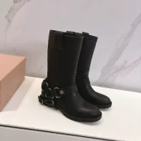 Cheap MIU MIU Boots For Women #1374068 Replica Wholesale [$145.00 USD] [ITEM#1374068] on Replica MIU MIU Boots