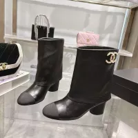 Cheap Chanel Boots For Women #1374085 Replica Wholesale [$132.00 USD] [ITEM#1374085] on Replica Chanel Boots