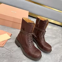 Cheap MIU MIU Boots For Women #1374114 Replica Wholesale [$122.00 USD] [ITEM#1374114] on Replica MIU MIU Boots