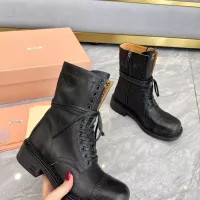 Cheap MIU MIU Boots For Women #1374115 Replica Wholesale [$122.00 USD] [ITEM#1374115] on Replica MIU MIU Boots
