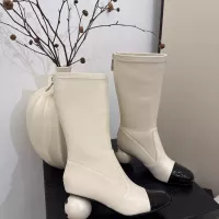 Cheap Chanel Boots For Women #1374171 Replica Wholesale [$130.00 USD] [ITEM#1374171] on Replica Chanel Boots
