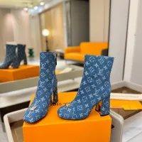 Cheap Louis Vuitton Boots For Women #1374195 Replica Wholesale [$150.00 USD] [ITEM#1374195] on Replica Louis Vuitton Boots