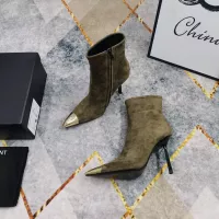 Cheap Yves Saint Laurent YSL Boots For Women #1374251 Replica Wholesale [$145.00 USD] [ITEM#1374251] on Replica Yves Saint Laurent YSL Boots