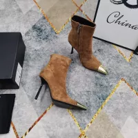 Cheap Yves Saint Laurent YSL Boots For Women #1374252 Replica Wholesale [$145.00 USD] [ITEM#1374252] on Replica Yves Saint Laurent YSL Boots