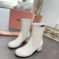 Cheap MIU MIU Boots For Women #1374297 Replica Wholesale [$100.00 USD] [ITEM#1374297] on Replica MIU MIU Boots