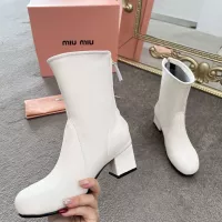 Cheap MIU MIU Boots For Women #1374297 Replica Wholesale [$100.00 USD] [ITEM#1374297] on Replica MIU MIU Boots