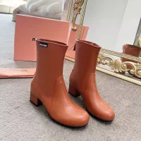 Cheap MIU MIU Boots For Women #1374298 Replica Wholesale [$100.00 USD] [ITEM#1374298] on Replica MIU MIU Boots