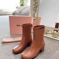 Cheap MIU MIU Boots For Women #1374298 Replica Wholesale [$100.00 USD] [ITEM#1374298] on Replica MIU MIU Boots