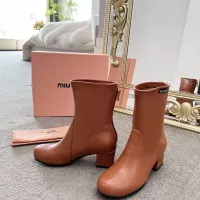 Cheap MIU MIU Boots For Women #1374298 Replica Wholesale [$100.00 USD] [ITEM#1374298] on Replica MIU MIU Boots
