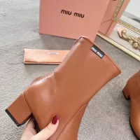 Cheap MIU MIU Boots For Women #1374298 Replica Wholesale [$100.00 USD] [ITEM#1374298] on Replica MIU MIU Boots
