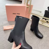 Cheap MIU MIU Boots For Women #1374299 Replica Wholesale [$100.00 USD] [ITEM#1374299] on Replica MIU MIU Boots