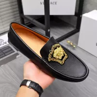 Cheap Versace Leather Shoes For Men #1374470 Replica Wholesale [$80.00 USD] [ITEM#1374470] on Replica Versace Leather Shoes
