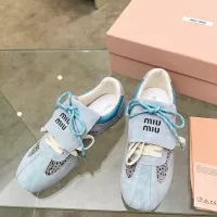 Cheap MIU MIU Casual Shoes For Women #1374523 Replica Wholesale [$88.00 USD] [ITEM#1374523] on Replica MIU MIU Casual Shoes