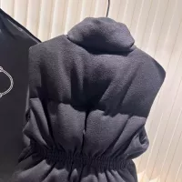 Cheap Prada Down Feather Coat Sleeveless For Women #1374572 Replica Wholesale [$170.00 USD] [ITEM#1374572] on Replica Prada Down Feather Coat
