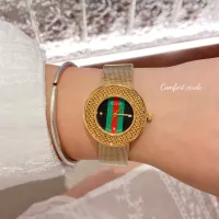 Cheap Gucci Watches In Gold #1374601 Replica Wholesale [$29.00 USD] [ITEM#1374601] on Replica Gucci Watches