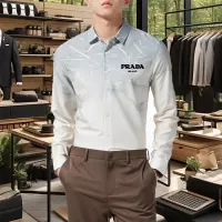 Cheap Prada Shirts Long Sleeved For Men #1374901 Replica Wholesale [$56.00 USD] [ITEM#1374901] on Replica Prada Shirts