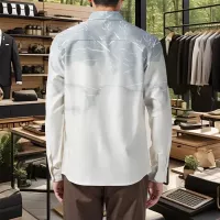 Cheap Prada Shirts Long Sleeved For Men #1374901 Replica Wholesale [$56.00 USD] [ITEM#1374901] on Replica Prada Shirts