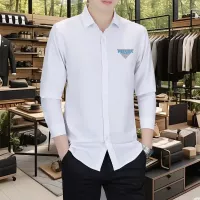 Cheap Prada Shirts Long Sleeved For Men #1374904 Replica Wholesale [$56.00 USD] [ITEM#1374904] on Replica Prada Shirts