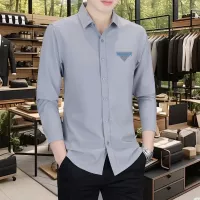 Cheap Prada Shirts Long Sleeved For Men #1374905 Replica Wholesale [$56.00 USD] [ITEM#1374905] on Replica Prada Shirts