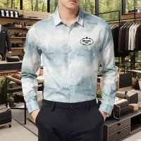Cheap Prada Shirts Long Sleeved For Men #1374908 Replica Wholesale [$56.00 USD] [ITEM#1374908] on Replica Prada Shirts