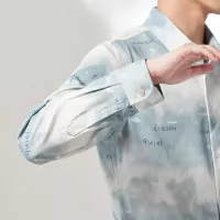 Cheap Prada Shirts Long Sleeved For Men #1374908 Replica Wholesale [$56.00 USD] [ITEM#1374908] on Replica Prada Shirts